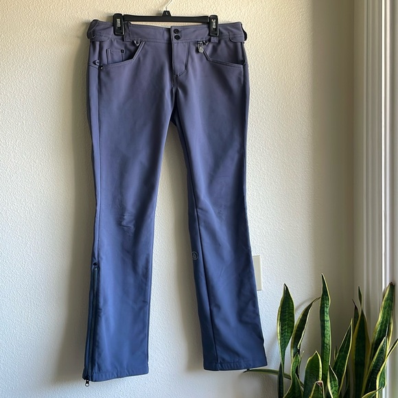 Volcom Women’s Battle Stretch Snowboard Ski Slim Leg Pants Navy Blue - Picture 2 of 7